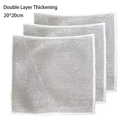 Magic Cleaning Cloth Thickened Double -sided Wire Rags Kitchen Dish Pot Wash dishing Cloths Towel Clean Tools