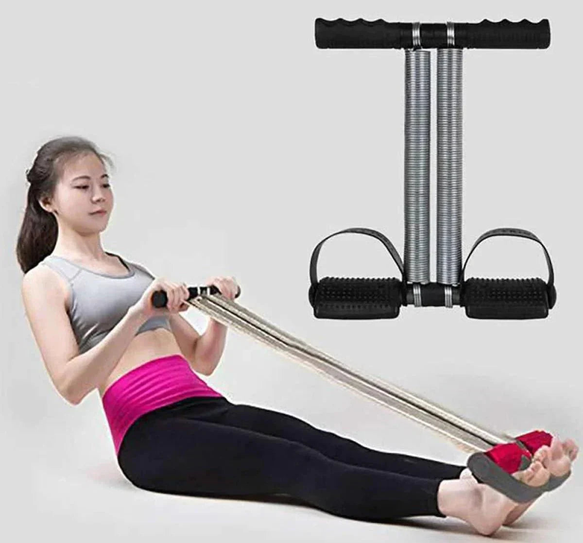 BASEIN Tummy Trimmer Single Spring High Quality Weight Loss Bally FAT Machine For Home Gym